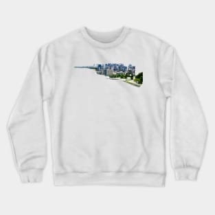 beijing city seaside city Crewneck Sweatshirt